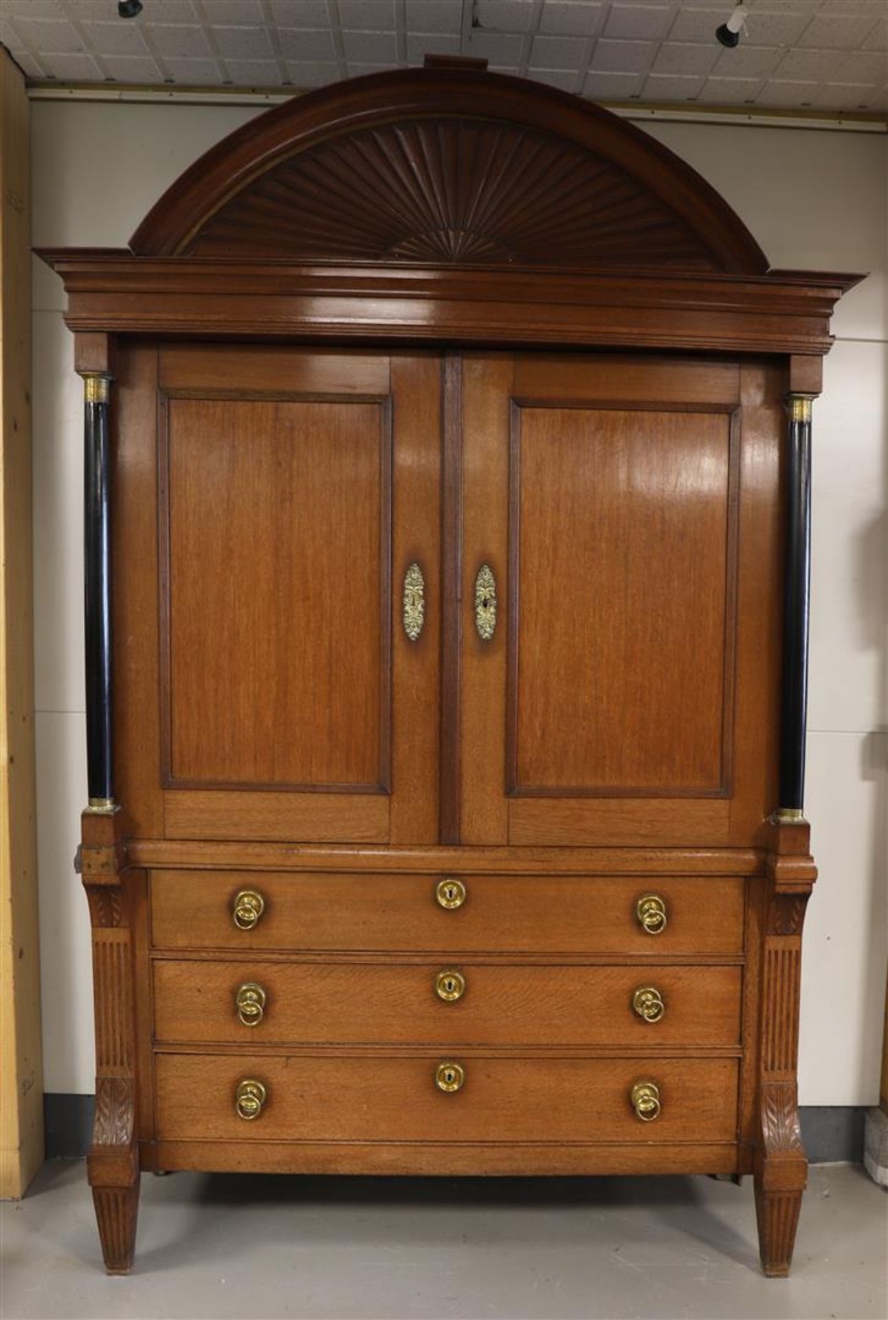 A two-door cabinet, Northern Netherlands, early 19th century.