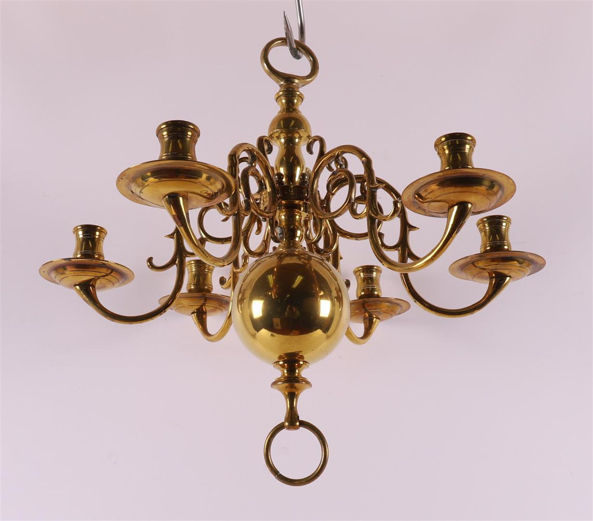 A brass six-armed spherical crown, after an antique example, around 1900. - Image 3 of 3