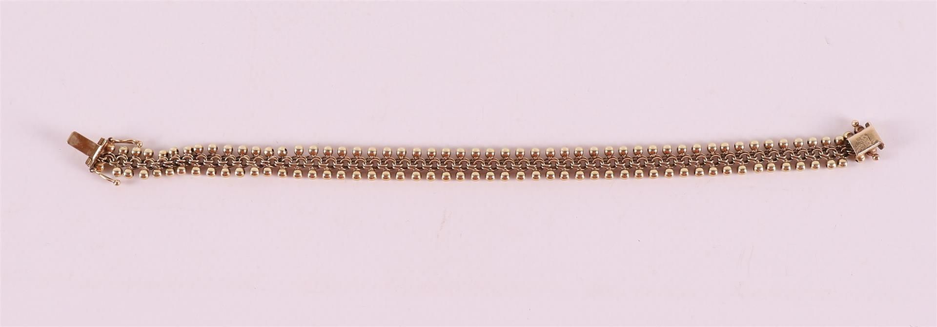 A 14 kt 585/1000 gold ball bracelet, 19th century. - Image 2 of 2