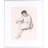 Veldhoen, Aat (Amsterdam 1934) 'Female nude sitting',