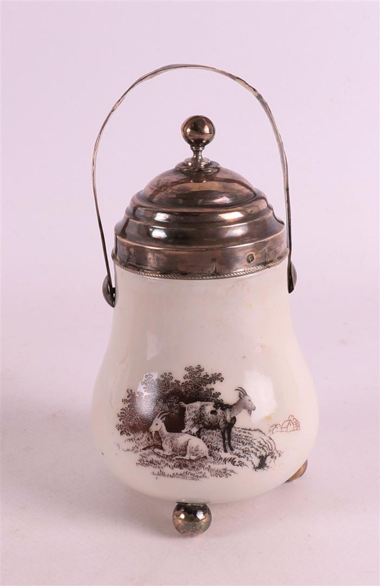 A lot of miscellaneous items, including matchstick pot with silver mounting, 19t - Bild 5 aus 6