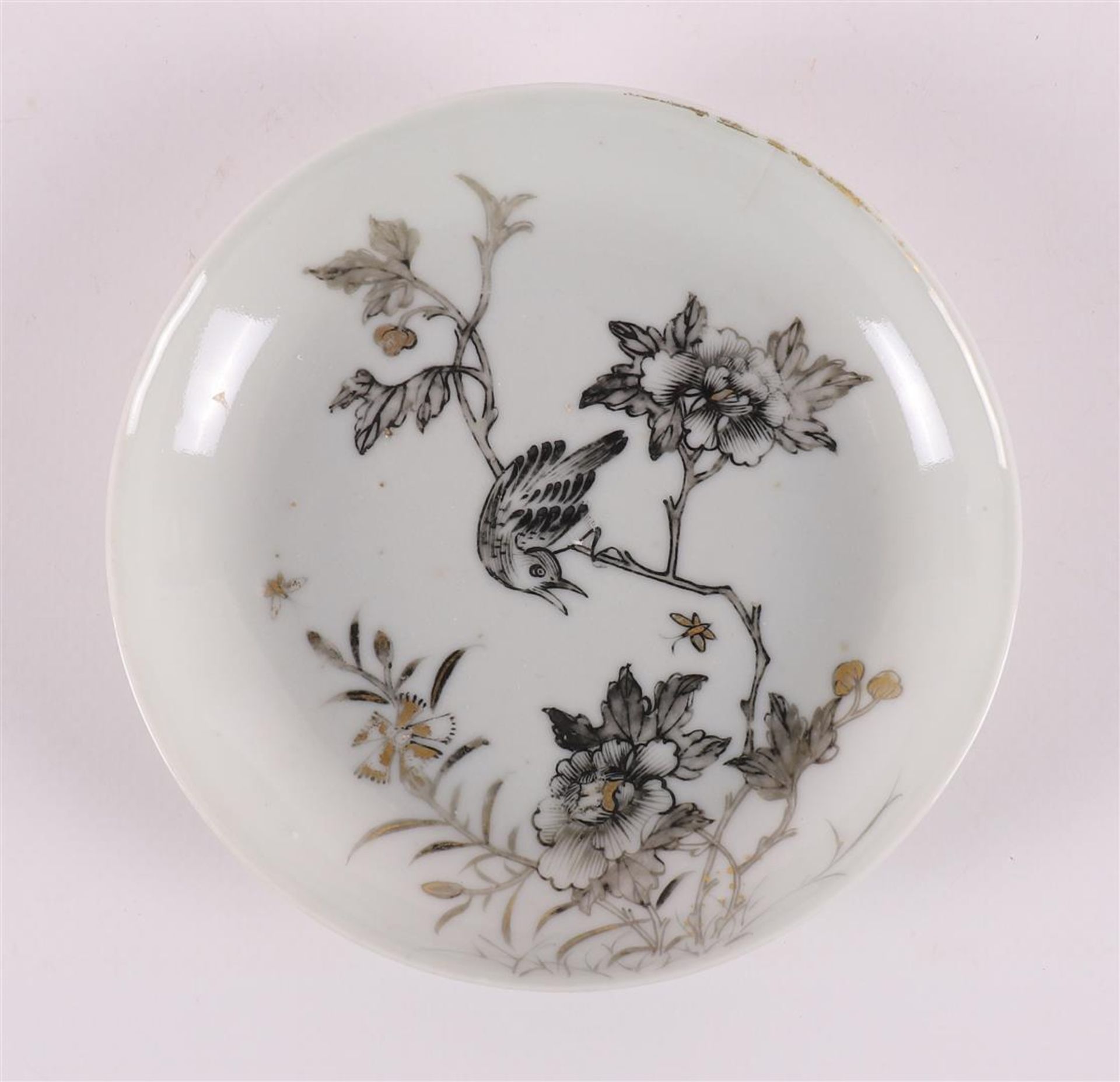 A series of six encre de Chine dishes, China, Qianlong, 18th century. - Image 10 of 13