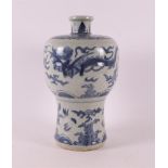 A blue/white porcelain Meiping vase, China, 2nd half 20th century.