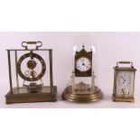 Three various mantel clocks, 20th century.