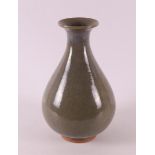 A celadon pear-shaped porcelain vase, China, 20th century.