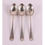 Three 2nd grade 835/1000 silver spoons, Groningen, early 19th century.