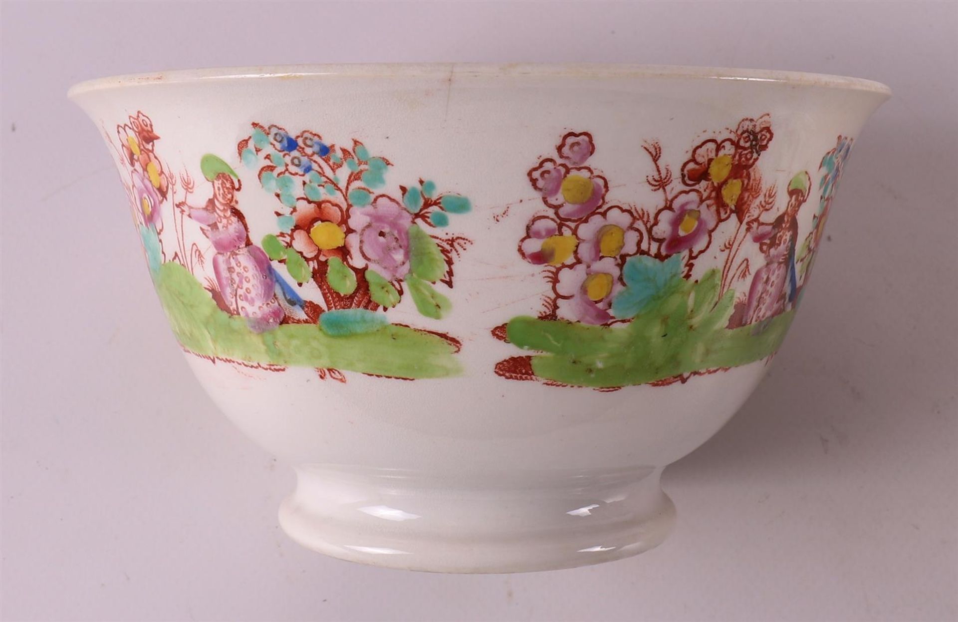 A lot of various earthenware cupboard bowls, including rose bowls, 19th century. - Image 4 of 4