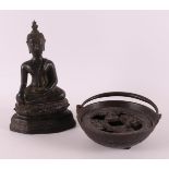A cast iron Buddha, Thailand 19th century