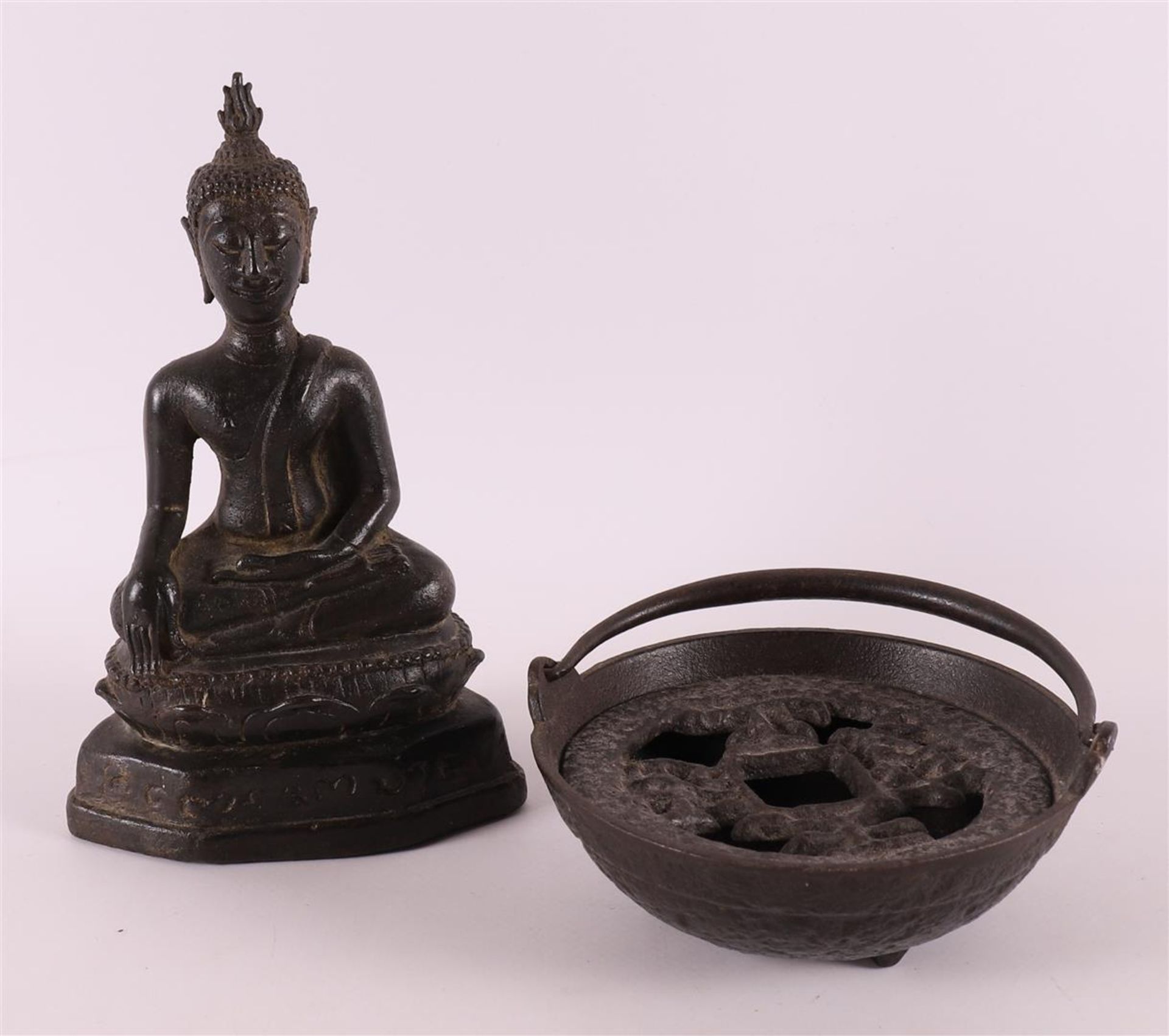 A cast iron Buddha, Thailand 19th century