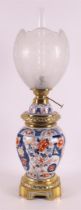 A porcelain Imari table lamp, circa 1900.