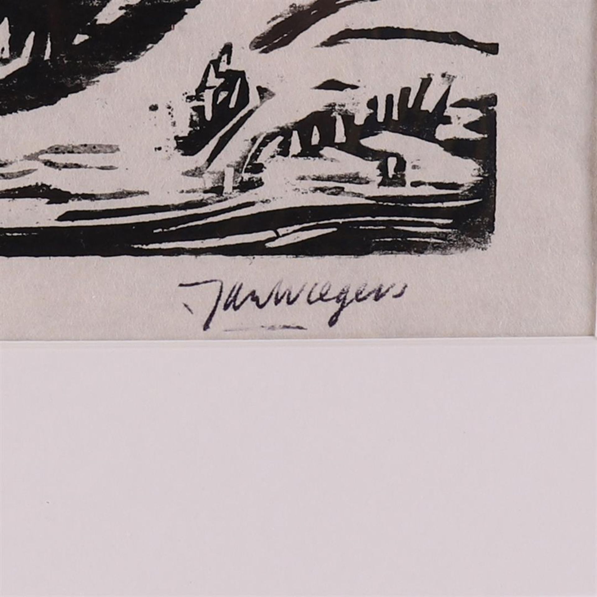 Wiegers, Jan (Oldenhove 1893 A'dam-1959) 'Groninger landscape', - Image 3 of 3