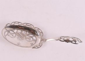 A 2nd grade 835/1000 silver pierced ginger shovel, 1870.