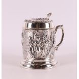 A second grade silver beer mug.