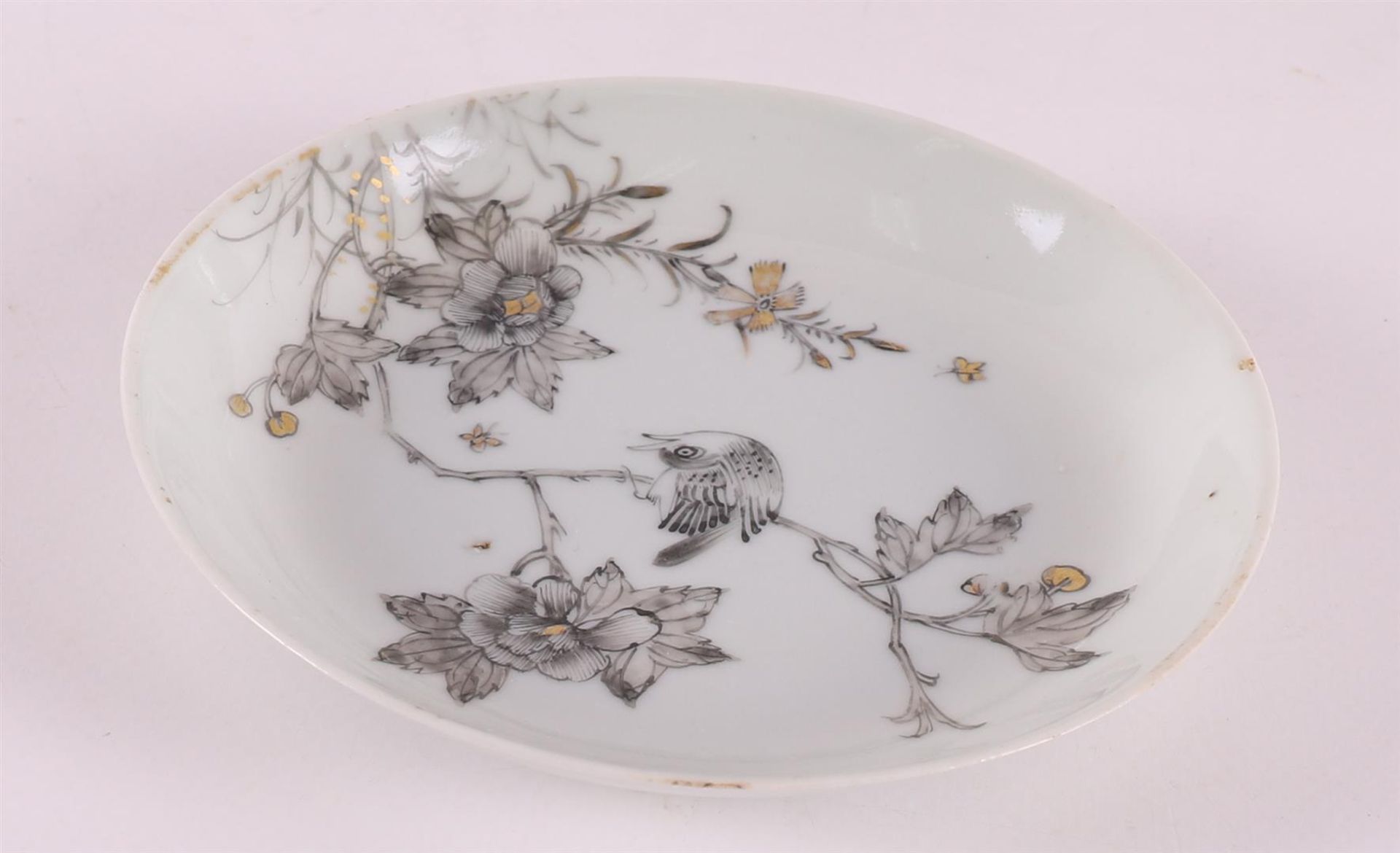 A series of six encre de Chine dishes, China, Qianlong, 18th century. - Image 6 of 13