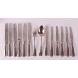 A 2nd grade 835/1000 silver cutlery set, Haags Lof, year letter 1929.