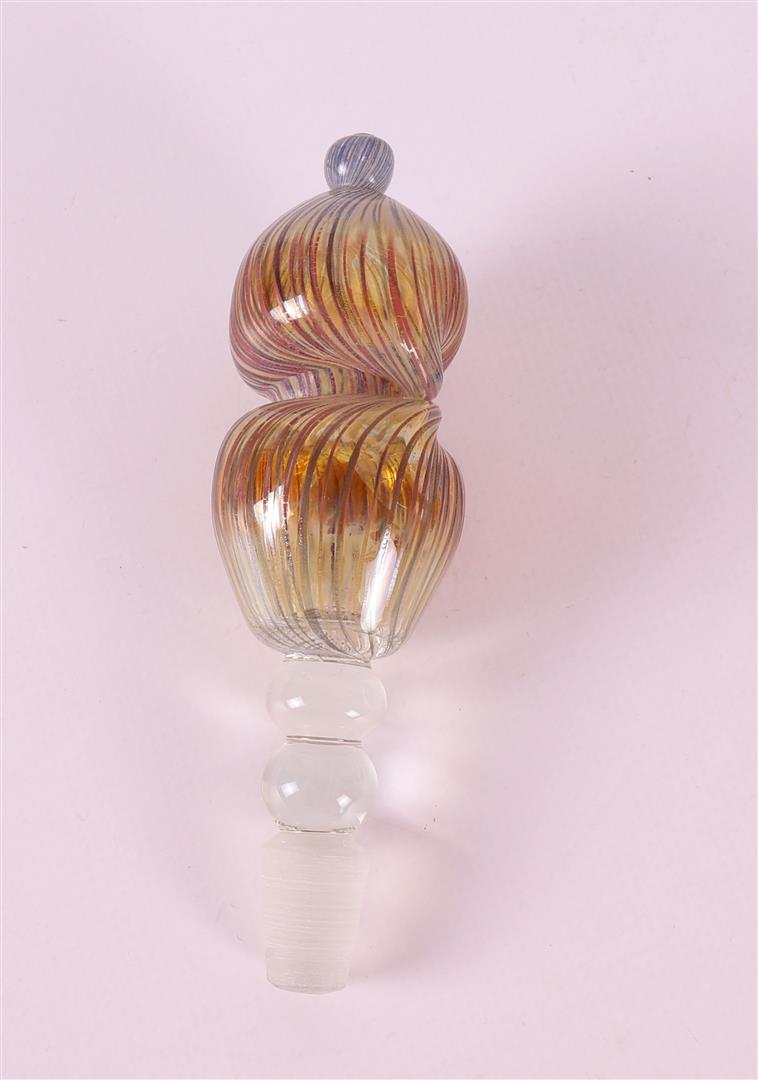 A brown hand-blown glass decanter, Germany Vera Walther 20th century. - Bild 4 aus 4