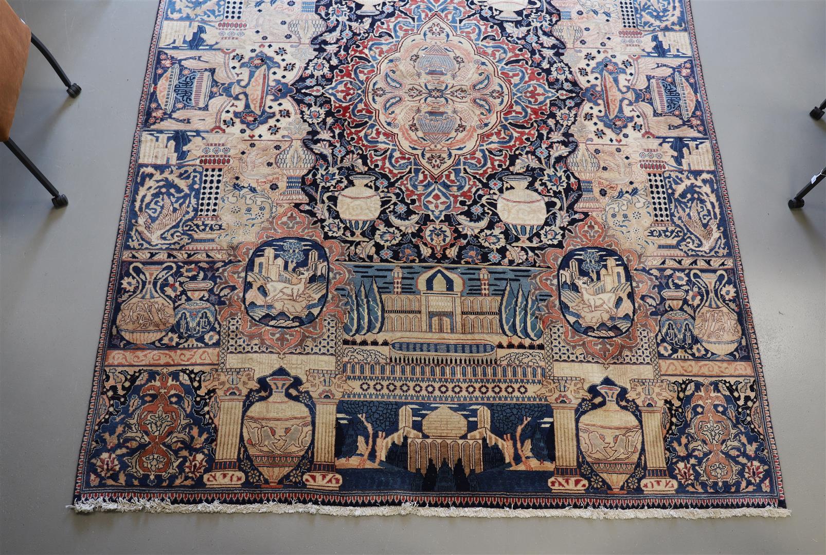 An oriental carpet, made in Iran. - Image 2 of 3