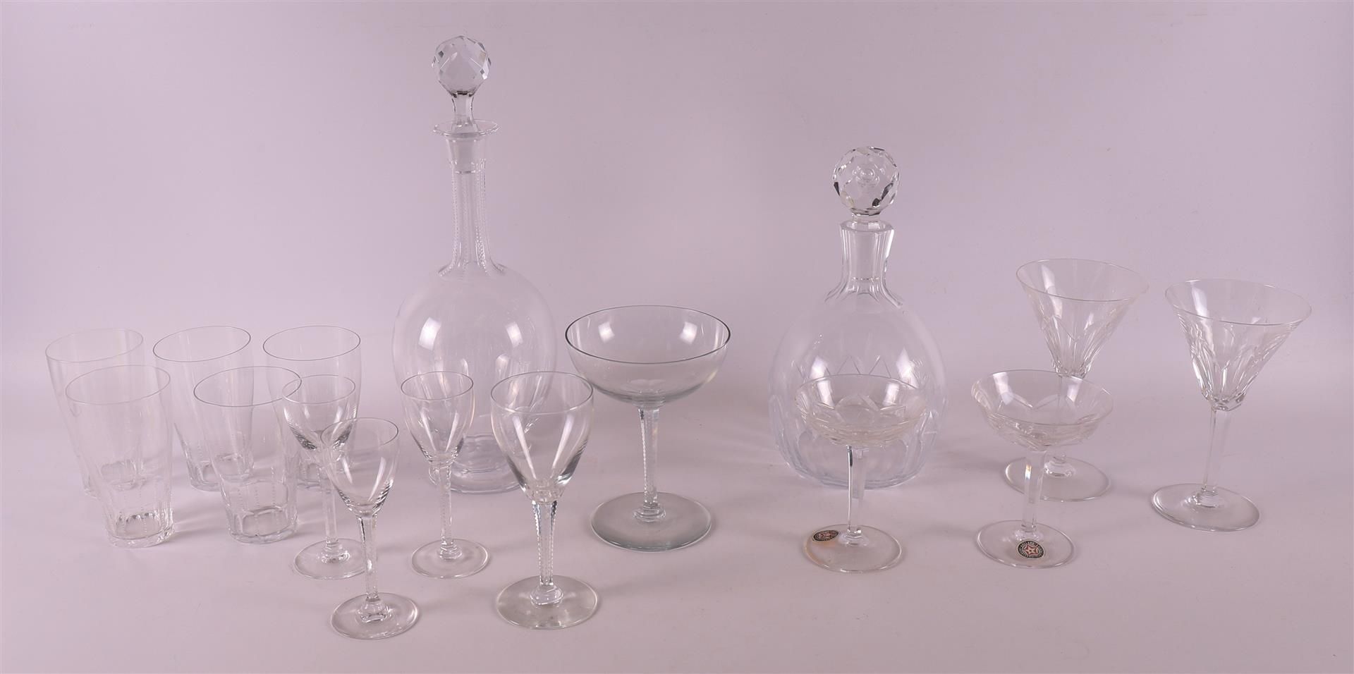 A carafe 'Marconi' with two glasses, 1933. Design: W.J.Rozendaal. - Image 3 of 3