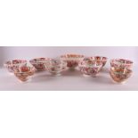 A lot of various earthenware cupboard bowls, including Chinoise transfer decor,