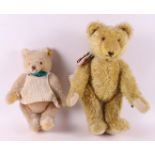 A plush teddy bear, Steiff mit Knopf Im Ohr.