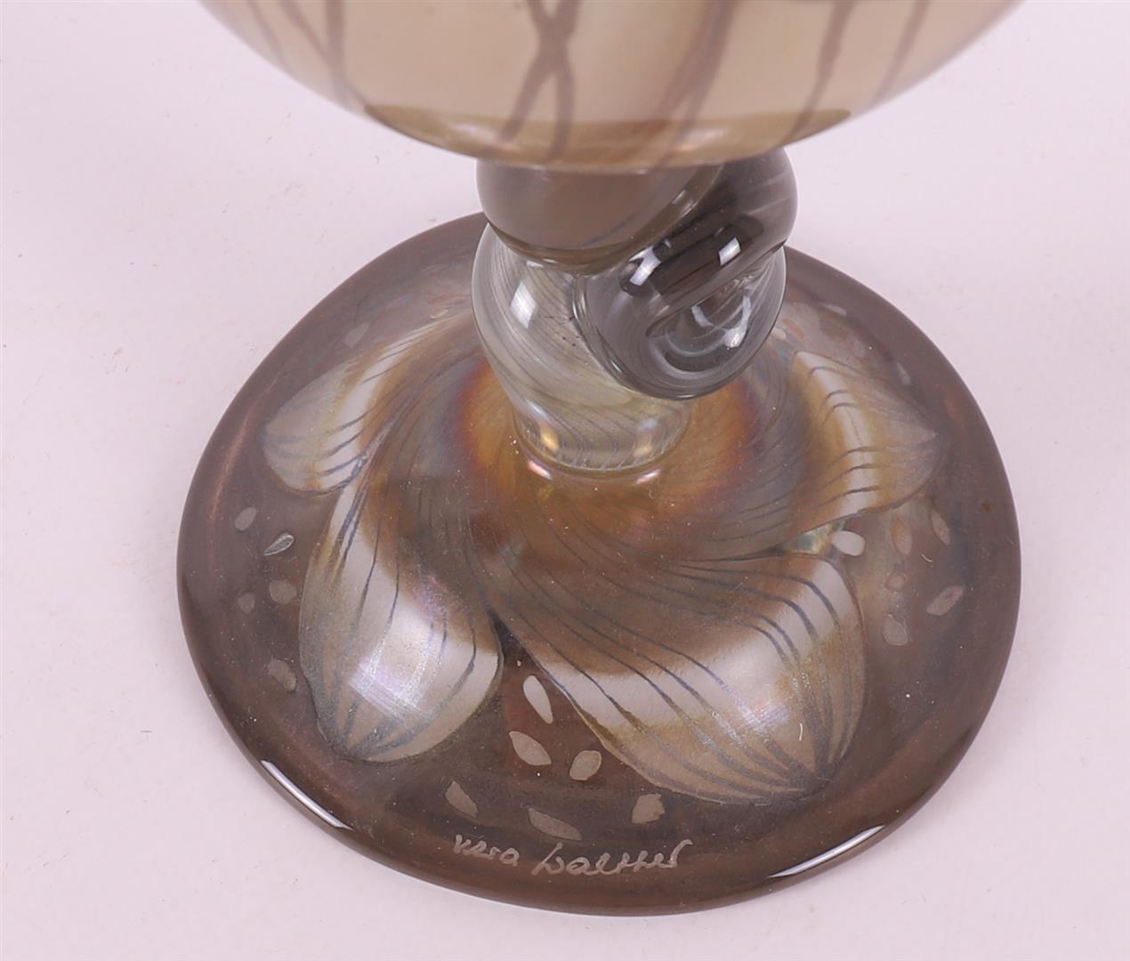 A brown hand-blown glass decanter, Germany Vera Walther 20th century. - Bild 2 aus 4