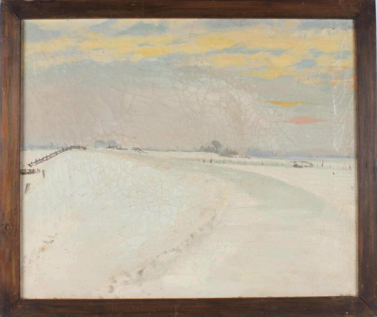 Prins, Riekele, 'Winter landscape Hogeland Groningen'.