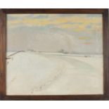 Prins, Riekele, 'Winter landscape Hogeland Groningen'.