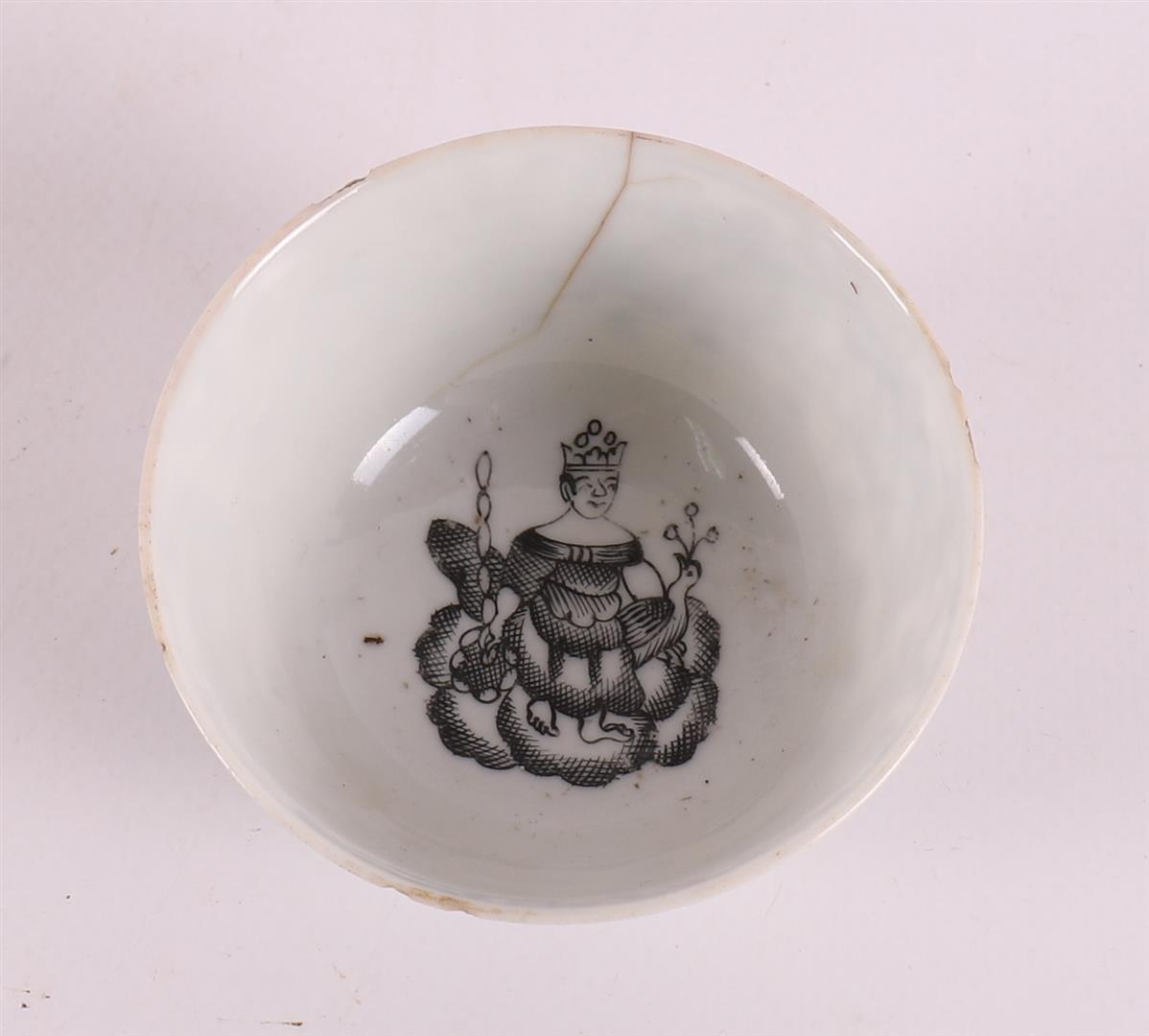 A series of six encre de Chine cups and saucers, China, Qianlong 18th century. - Image 17 of 22