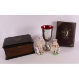 A lot of miscellaneous, including lidded box and photo album, 19th century.