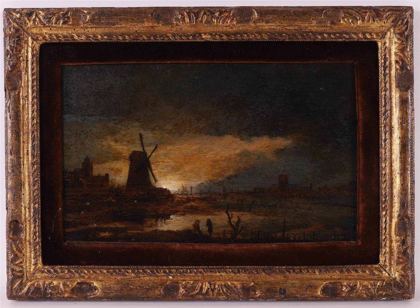 Neer van der, Aert (attributed to) 'Setting sun',