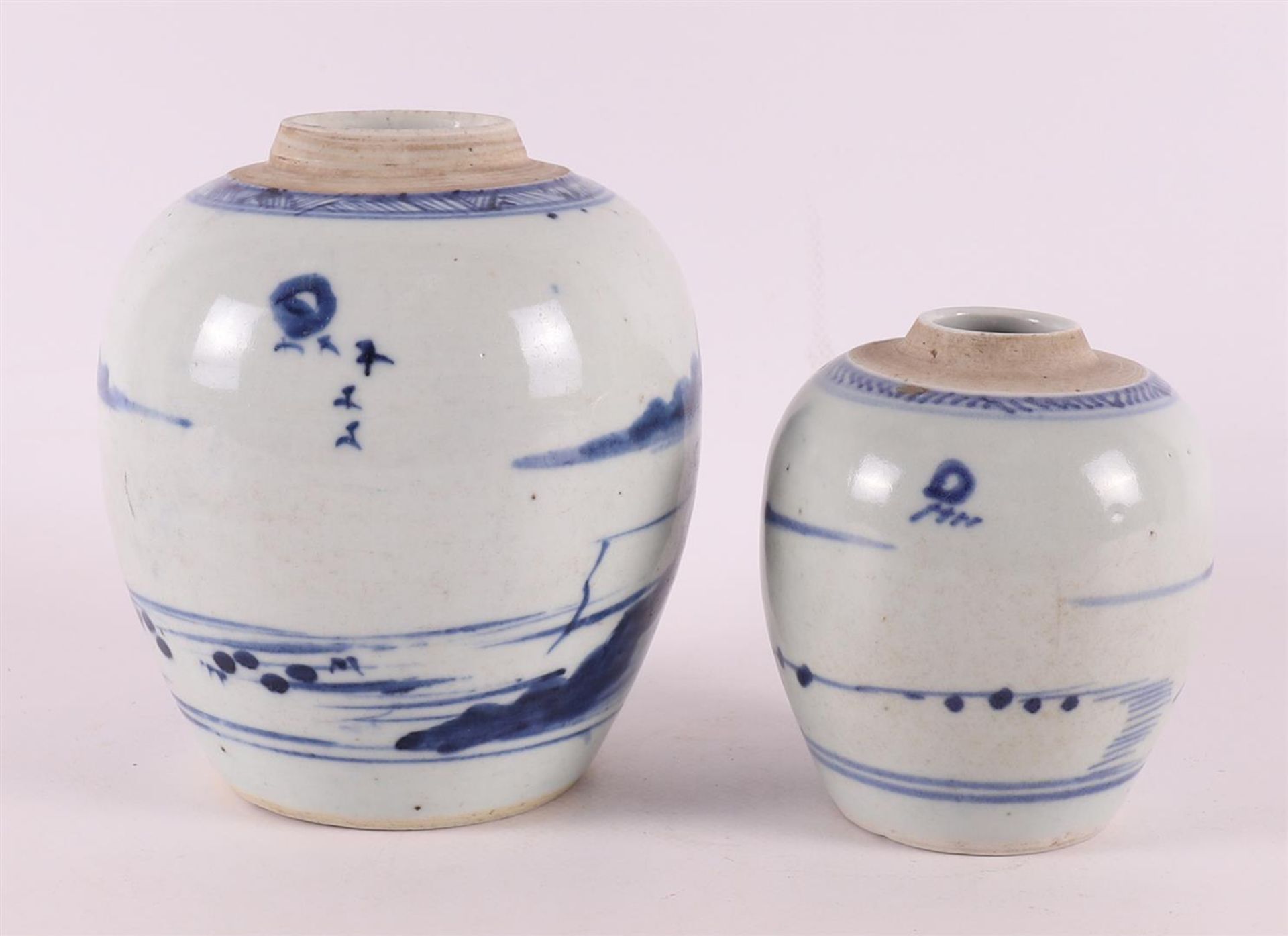 A blue and white porcelain ginger jar, China, 19th century. - Bild 3 aus 6