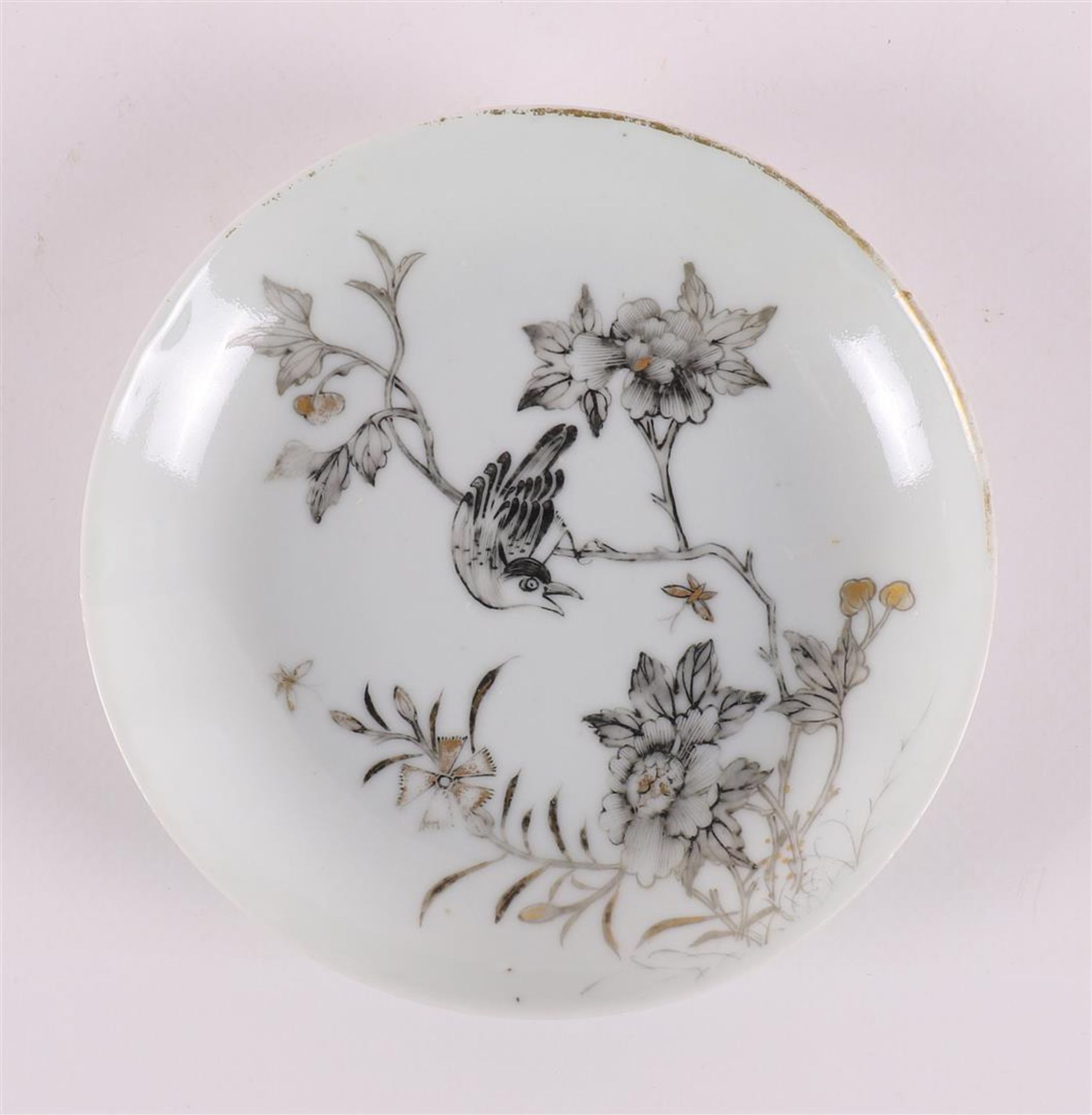 A series of six encre de Chine dishes, China, Qianlong, 18th century. - Image 12 of 13