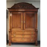 A two-door cabinet, Northern Netherlands, early 19th century.