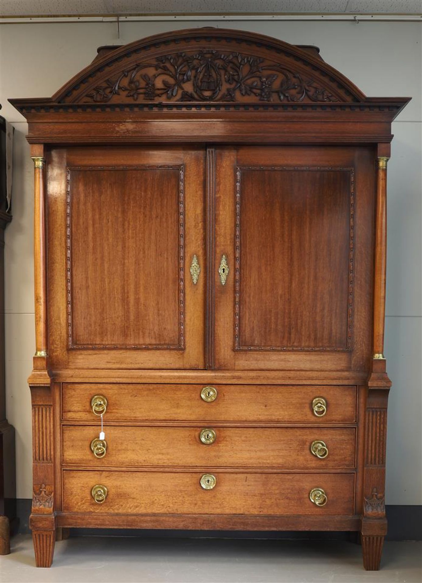 A two-door cabinet, Northern Netherlands, early 19th century.