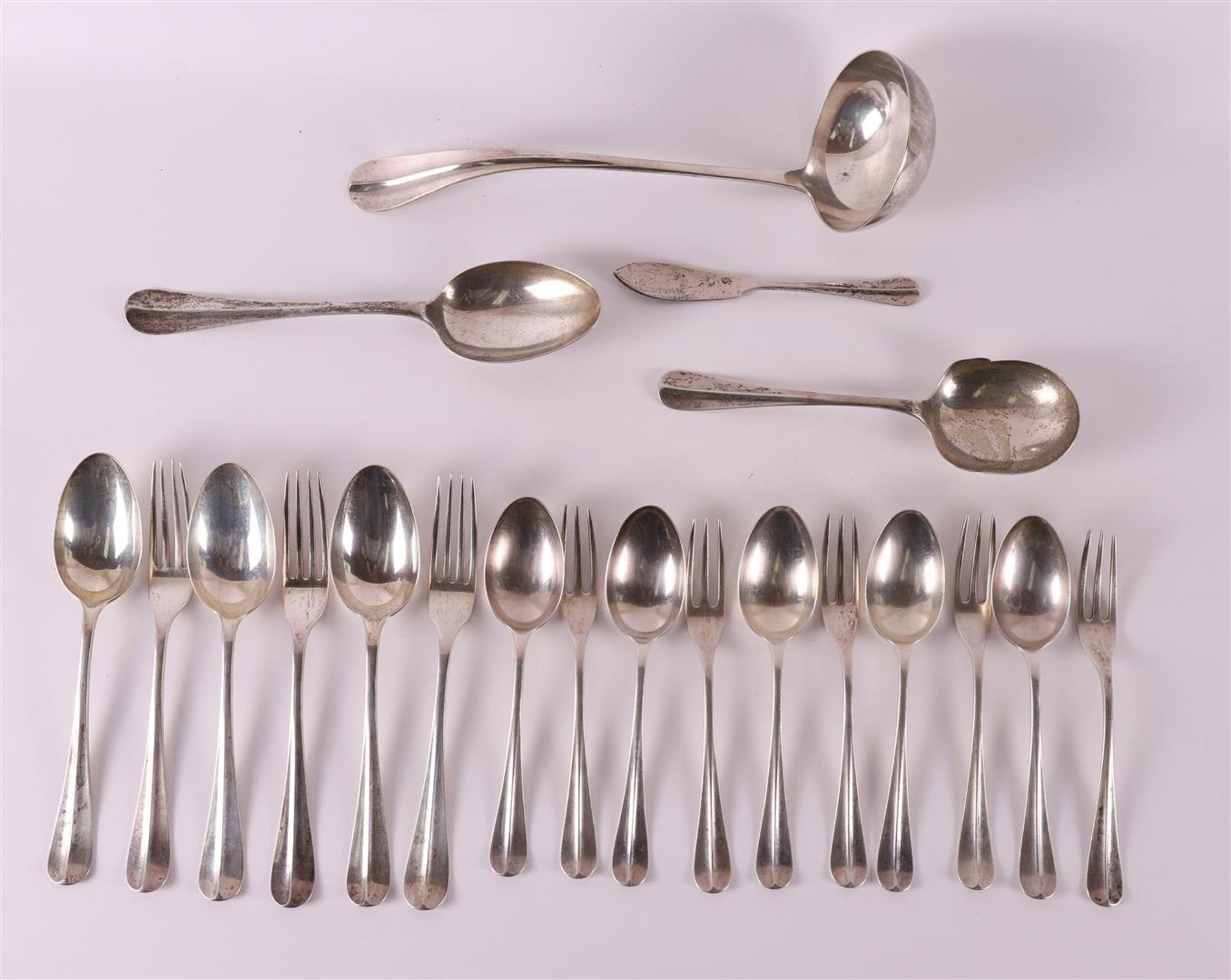 A 2nd grade 835/1000 silver cutlery fragment, including year letter 1936.