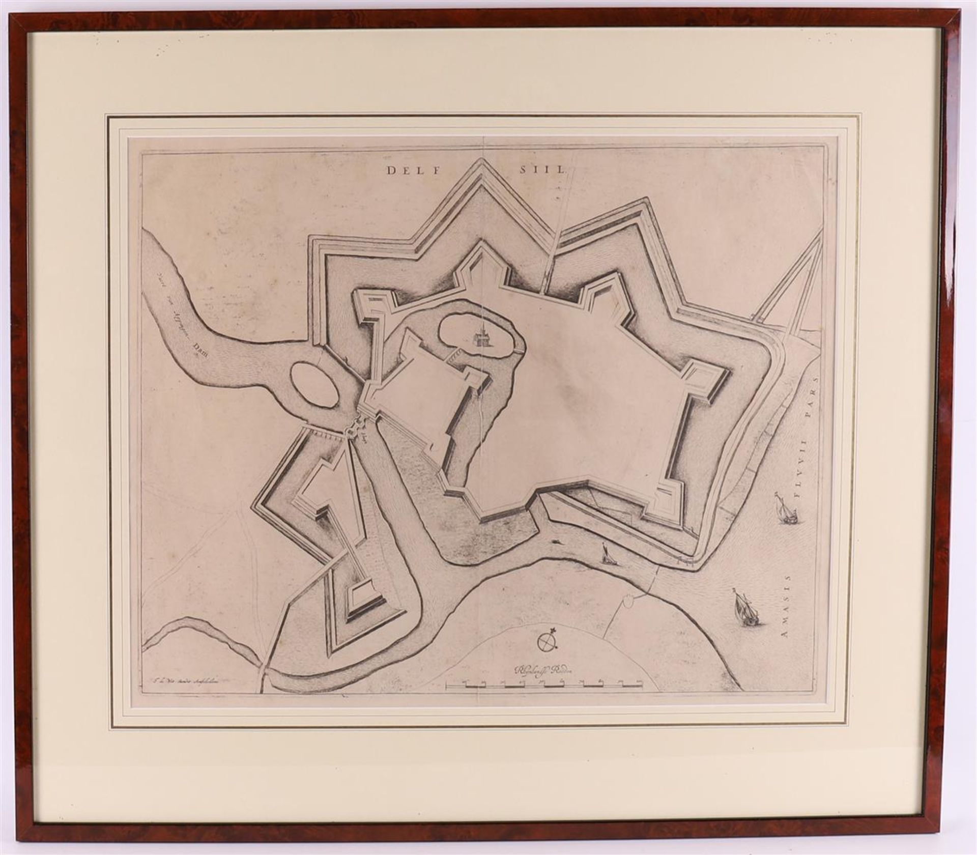 Topography, Groningen. 'Delfsiil', by Frederik de Wit, c. 1698.