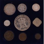 A coin set Queen Wilhelmina 1898-1948 in cassette.