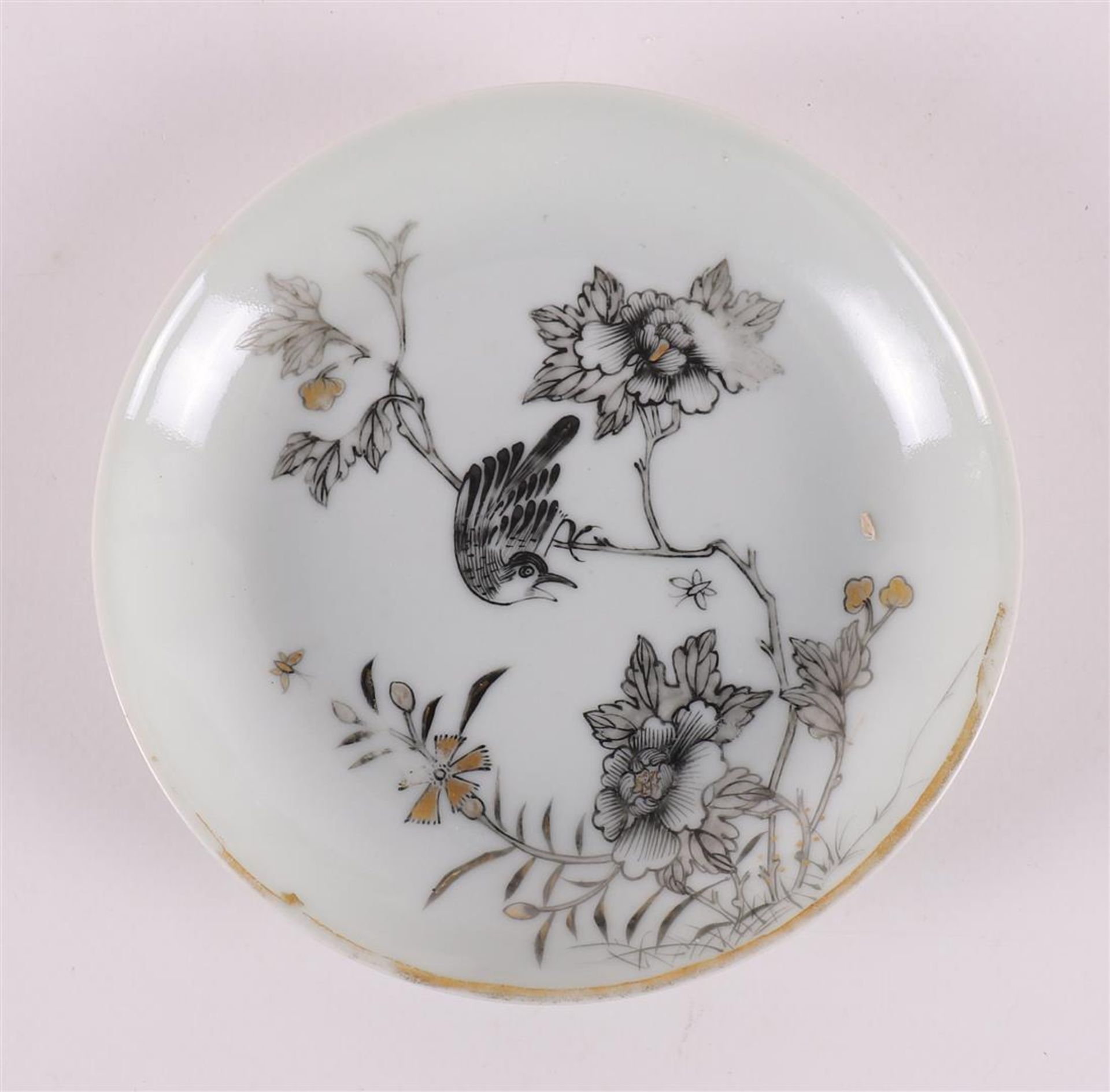 A series of six encre de Chine dishes, China, Qianlong, 18th century. - Image 8 of 13