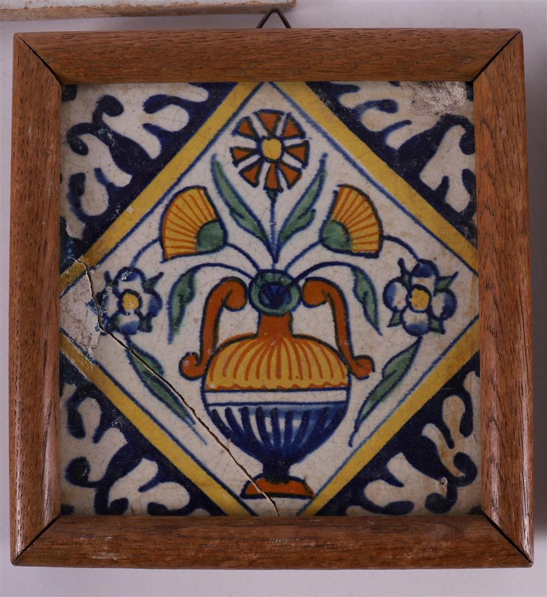 A series of ten various flower tiles, Holland 17th/18th century. - Image 5 of 5