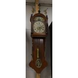 A Frisian model tail clock with ship mechanism, 19th century.