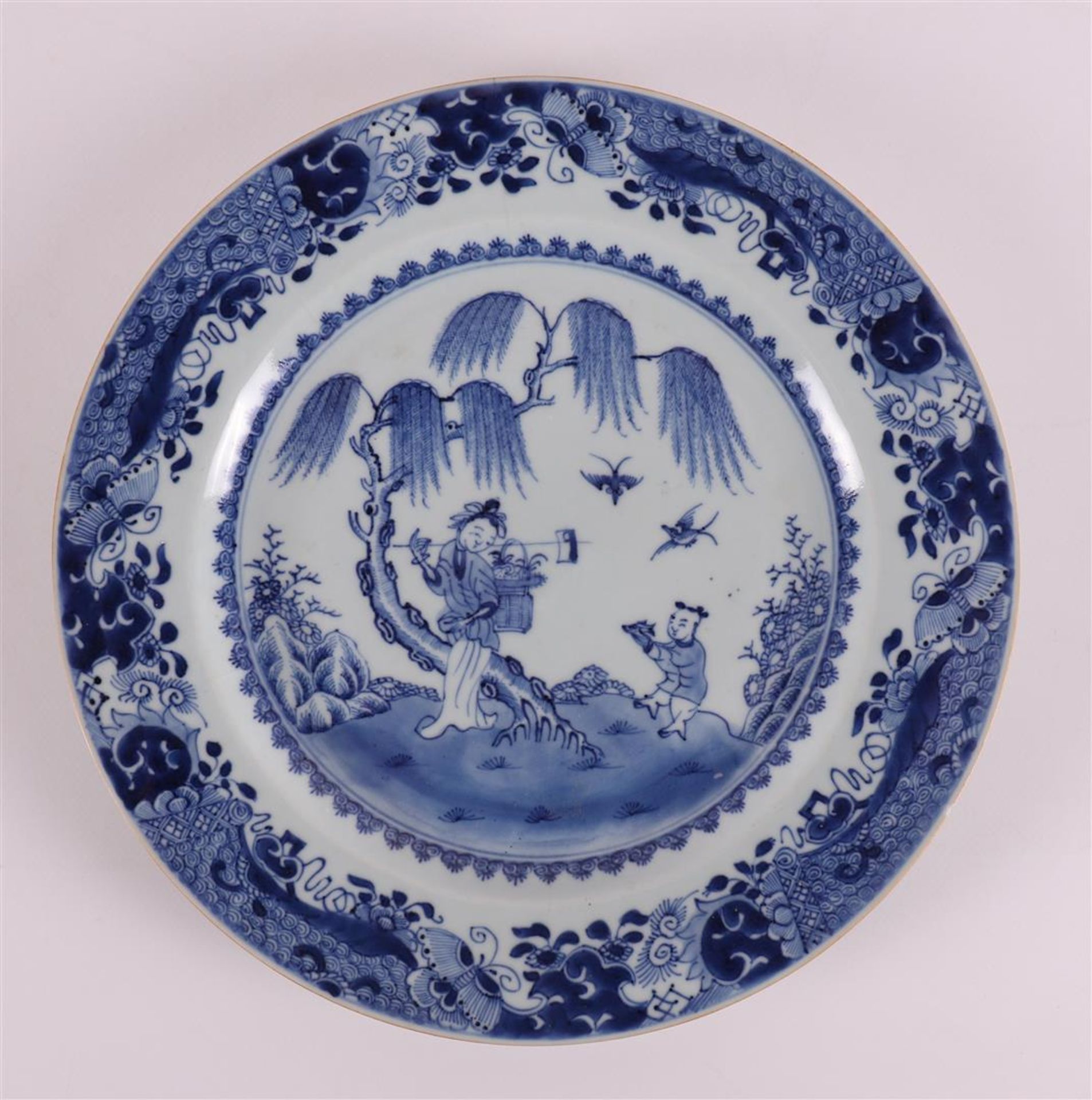 A set of blue and white porcelain dishes, China, Qianlong 18th century. - Image 2 of 9