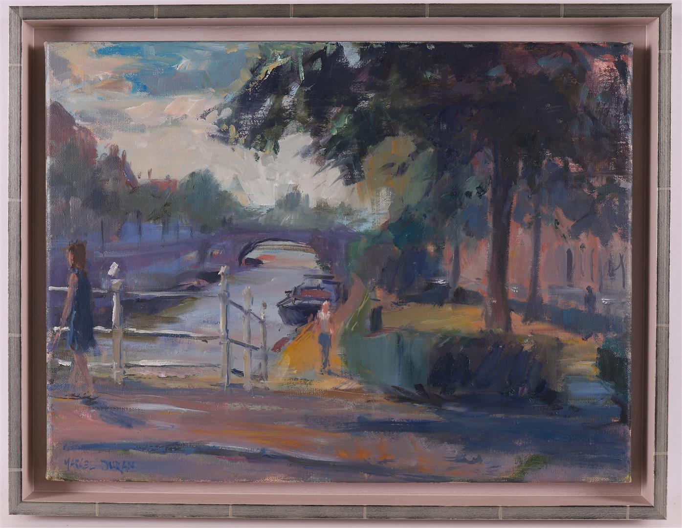 Duran, Marcel (Bolsward 1962) 'View of the Spilsluizen in Groningen',