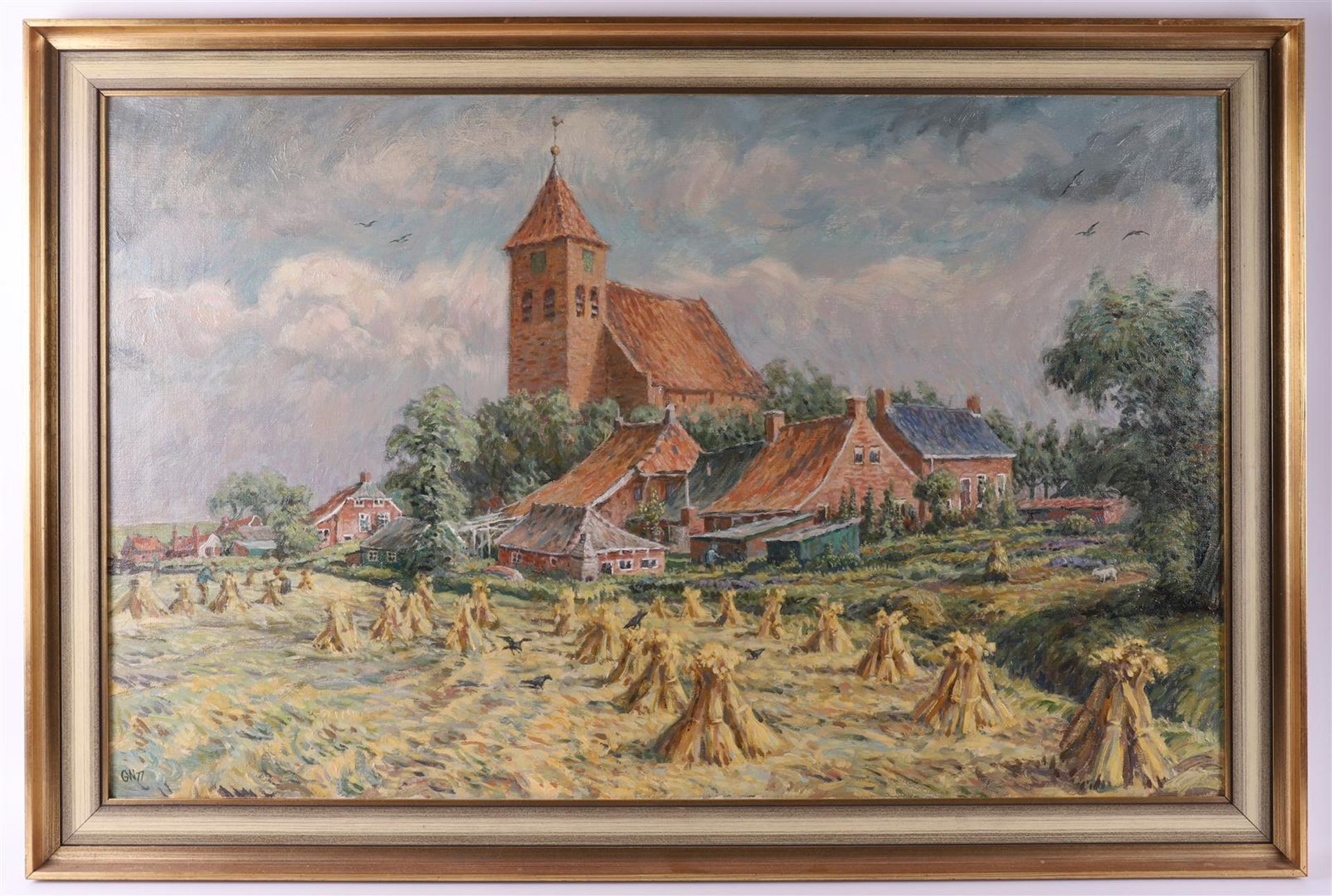  Weerd, G. (Geert) de (Sappemeer 1936) 'Church of Termunten',