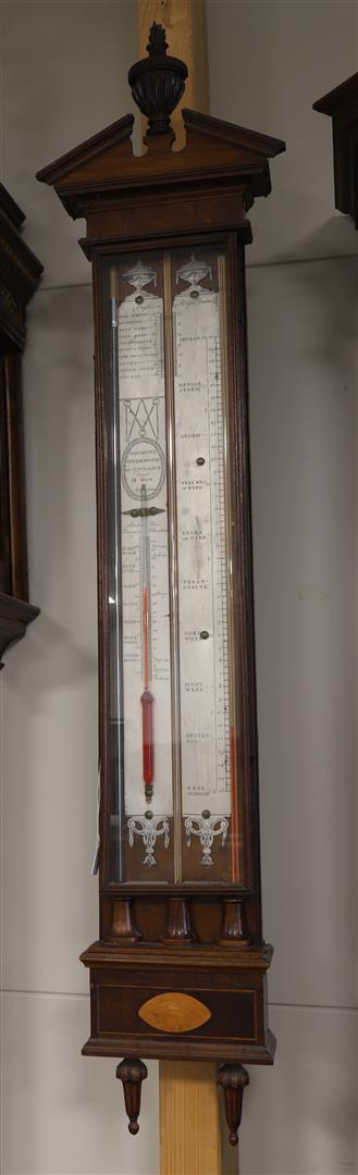 A counter barometer in Louis XVI style, address: H. Hen, Amsterdam, around 1800.