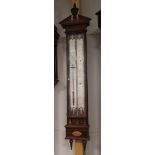 A counter barometer in Louis XVI style, address: H. Hen, Amsterdam, around 1800.