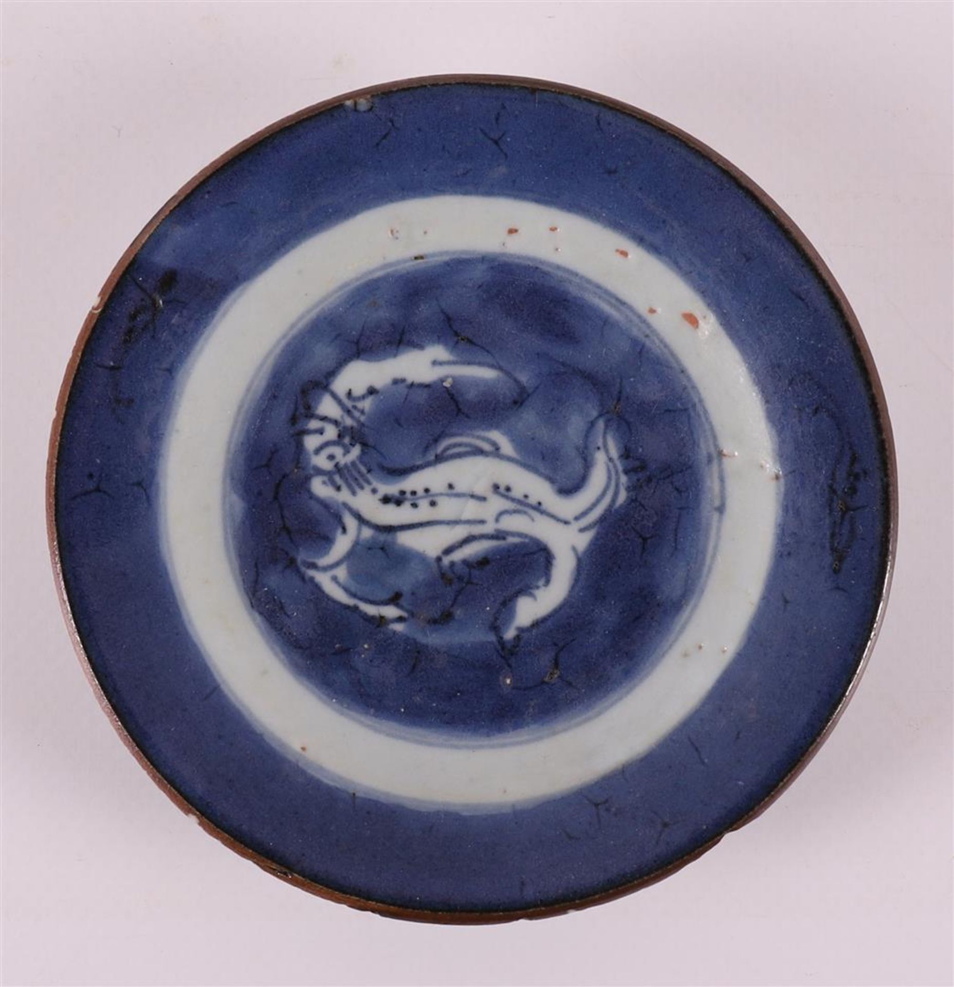 A blue and white porcelain bowl on a stand ring, China, Kangxi, around 1700. - Bild 2 aus 15