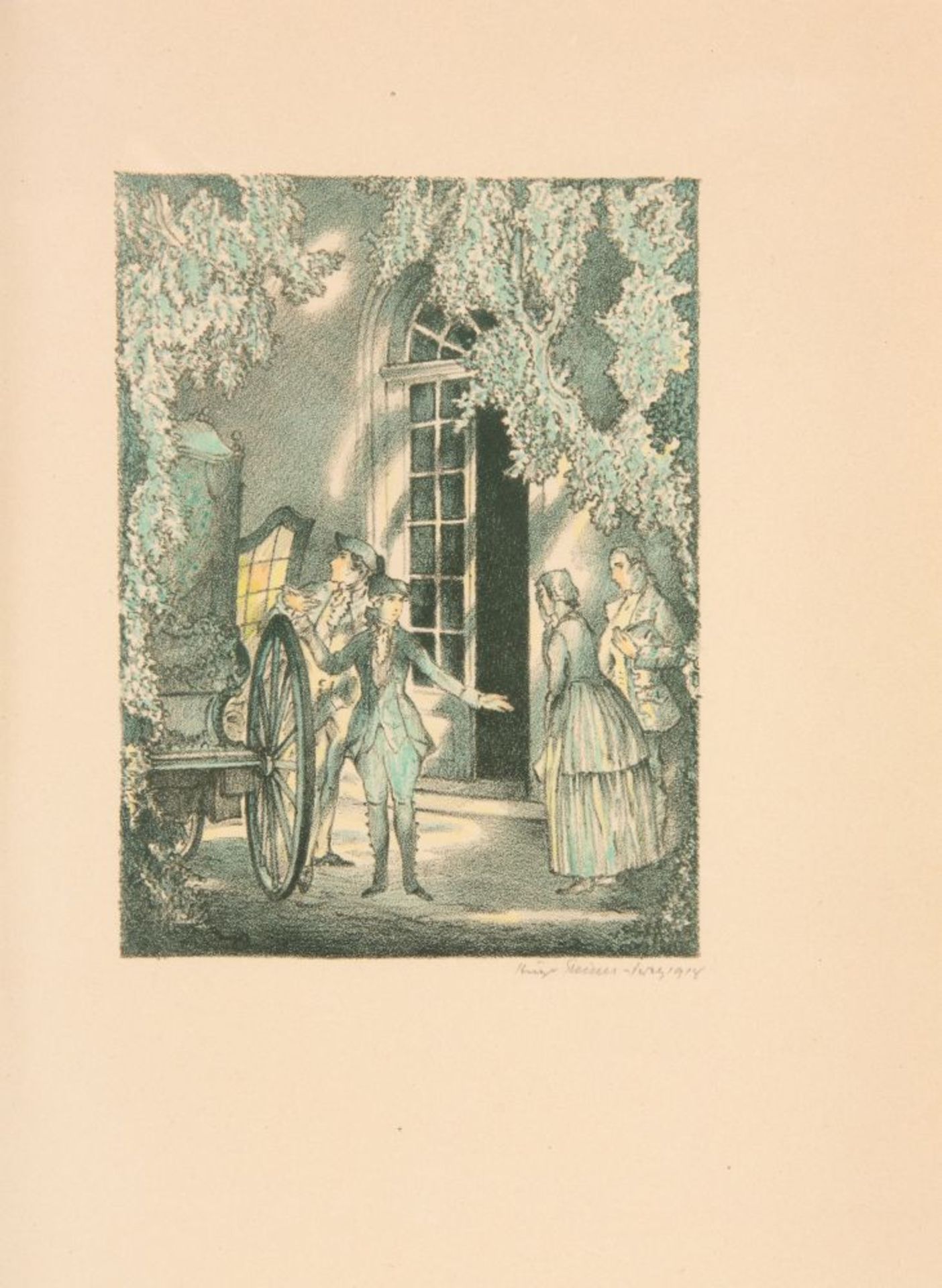 H. v. Hammerstein / H. Steiner-Prag, Schloss Rendezvous. München 1918. Ex. 34 der VA.