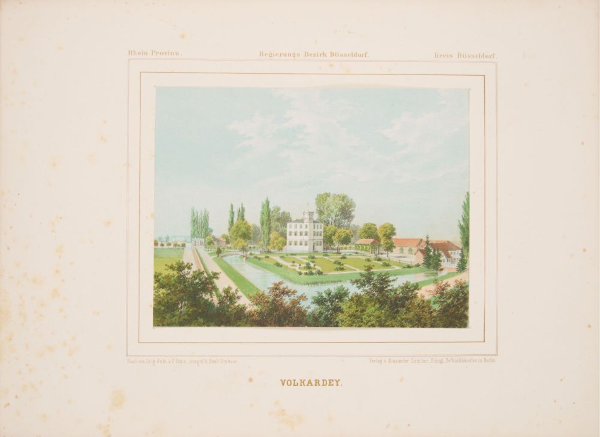 A. Duncker, Die ländlichen Wohnsitze, Schlösser und Residenzen. Rhein-Provinz III. Berlin 1879. - Bild 6 aus 6