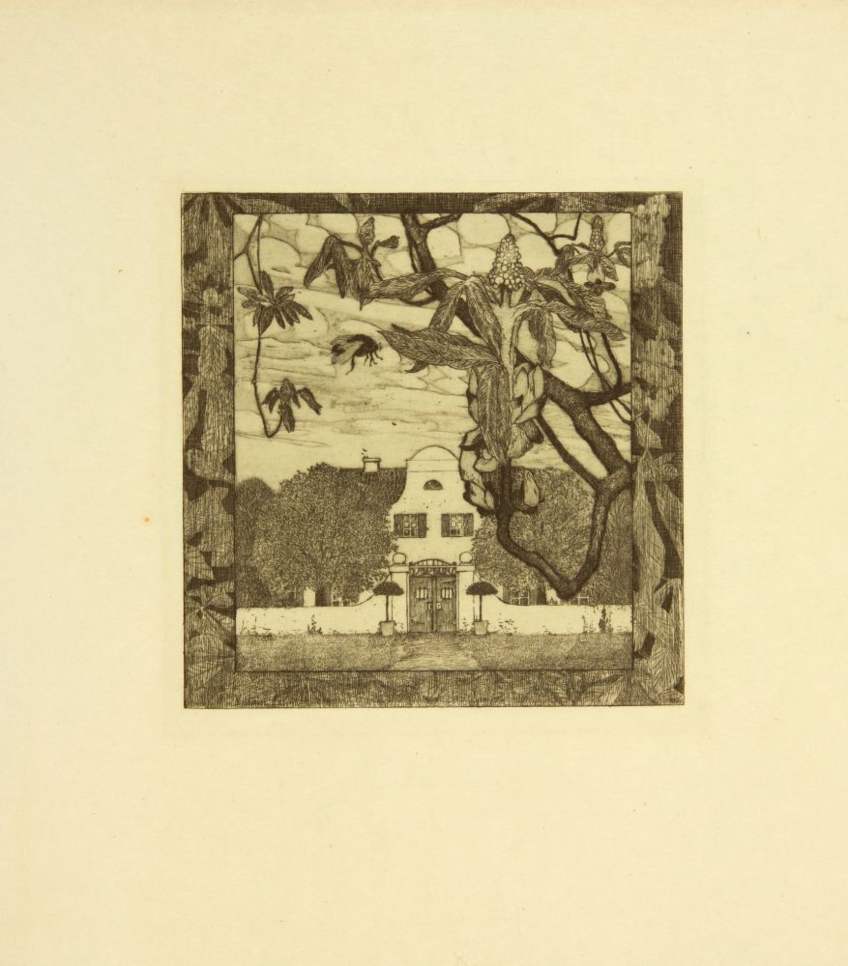 H. Vogeler, An den Frühling. 1899. Mappe mit 10 Blatt Radierungen. - Bild 4 aus 11