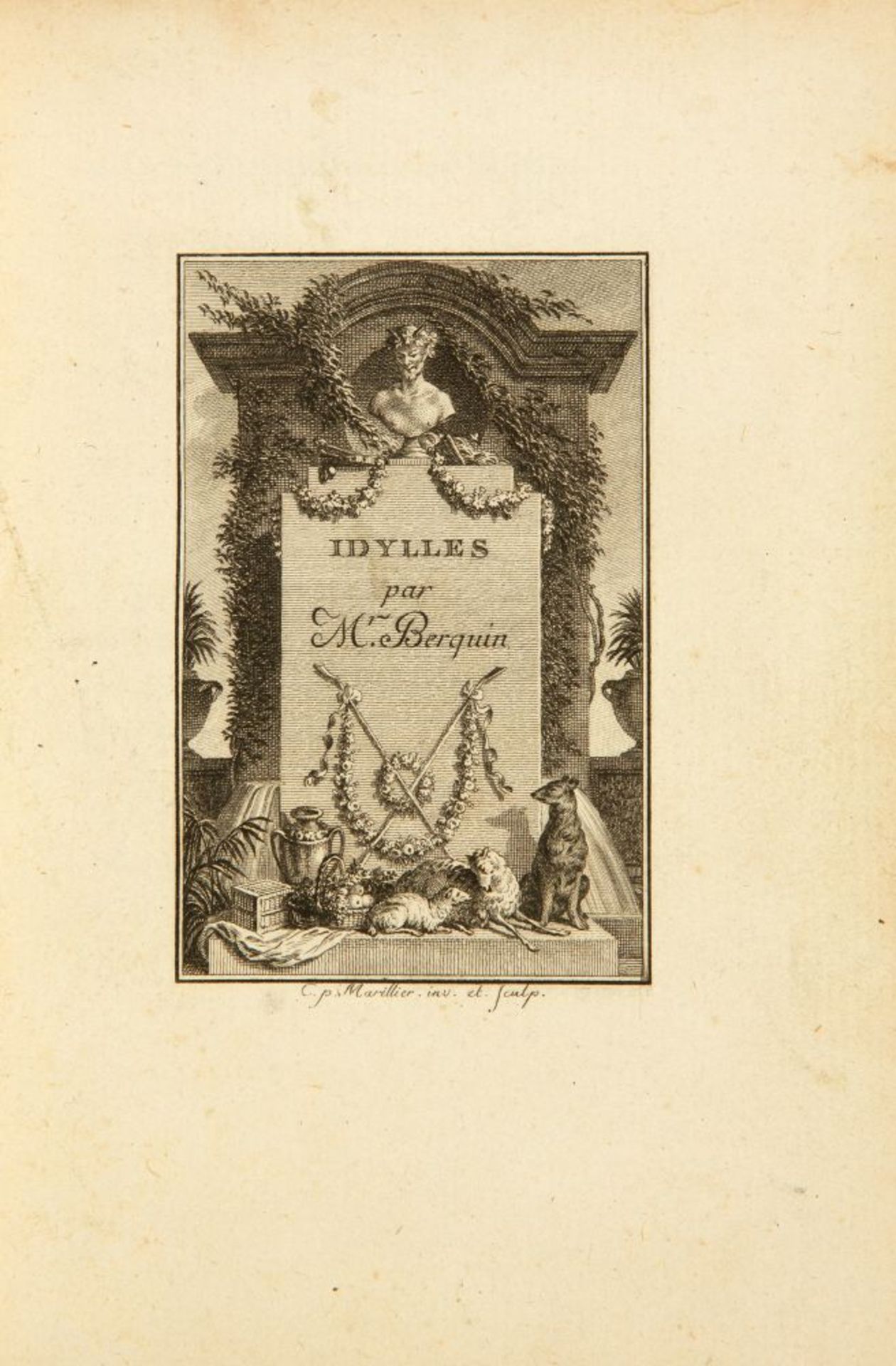 A. Berquin, Idylles. 2 Bde. Paris 1775. - Bild 2 aus 2